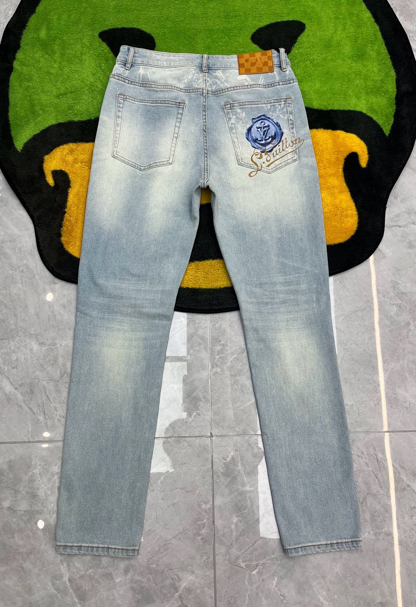 Cheap Louis Vuitton Jeans for Men in 227657, $125 USD- [IB227657] - Replica Louis Vuitton Jeans for Men