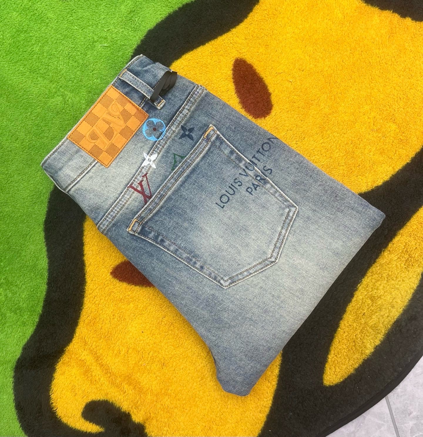 Cheap Louis Vuitton Jeans for Men in 227658, $140 USD- [IB227658] - Replica Louis Vuitton Jeans for Men