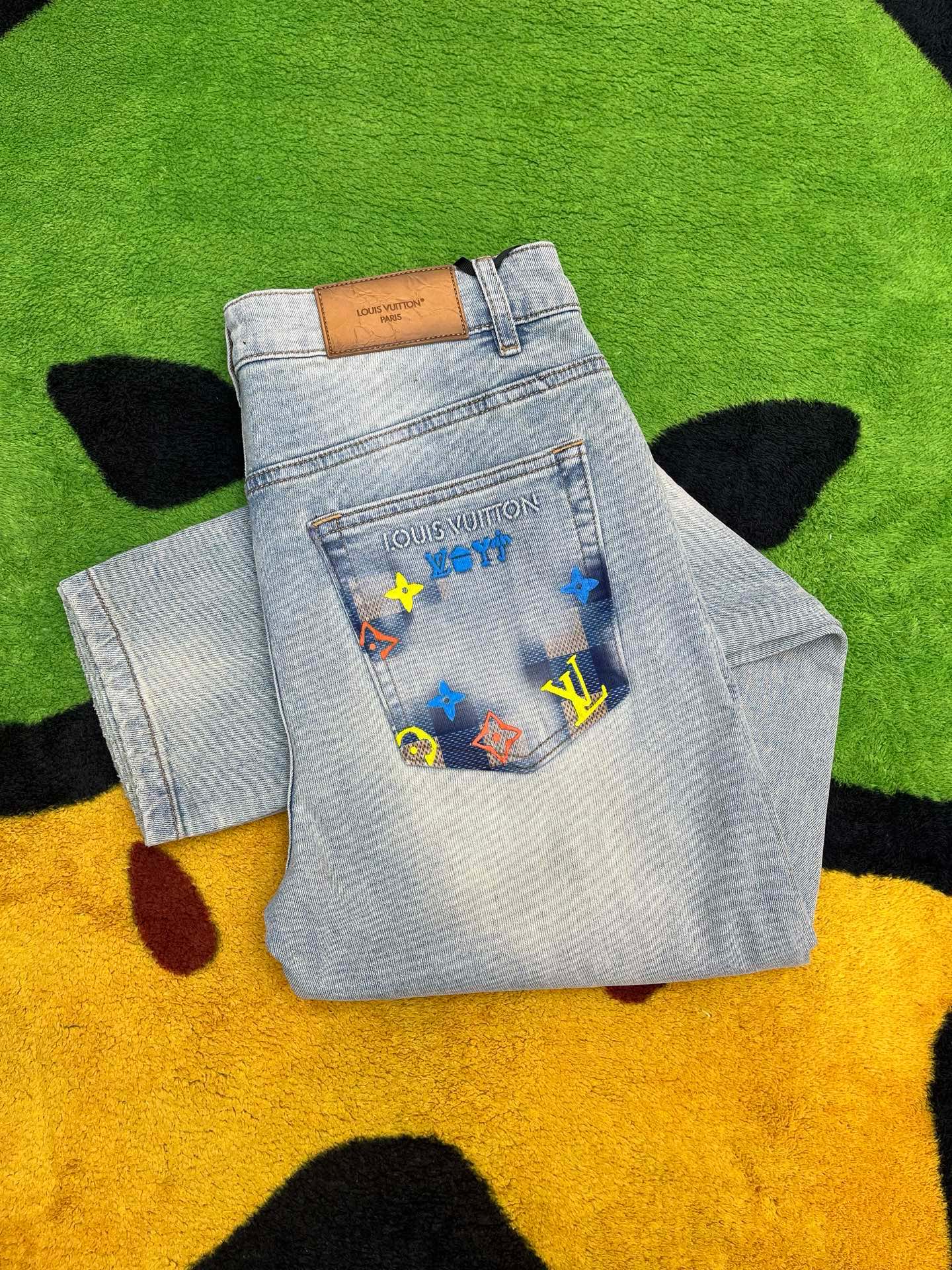 Cheap Louis Vuitton Jeans for Men in 227660, $140 USD- [IB227660] - Replica Louis Vuitton Jeans for Men