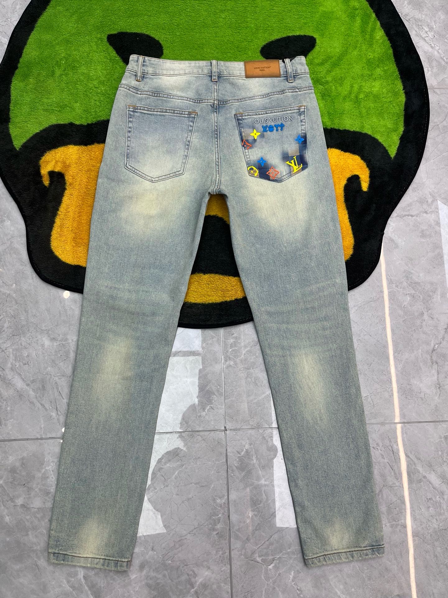 Cheap Louis Vuitton Jeans for Men in 227660, $140 USD- [IB227660] - Replica Louis Vuitton Jeans for Men