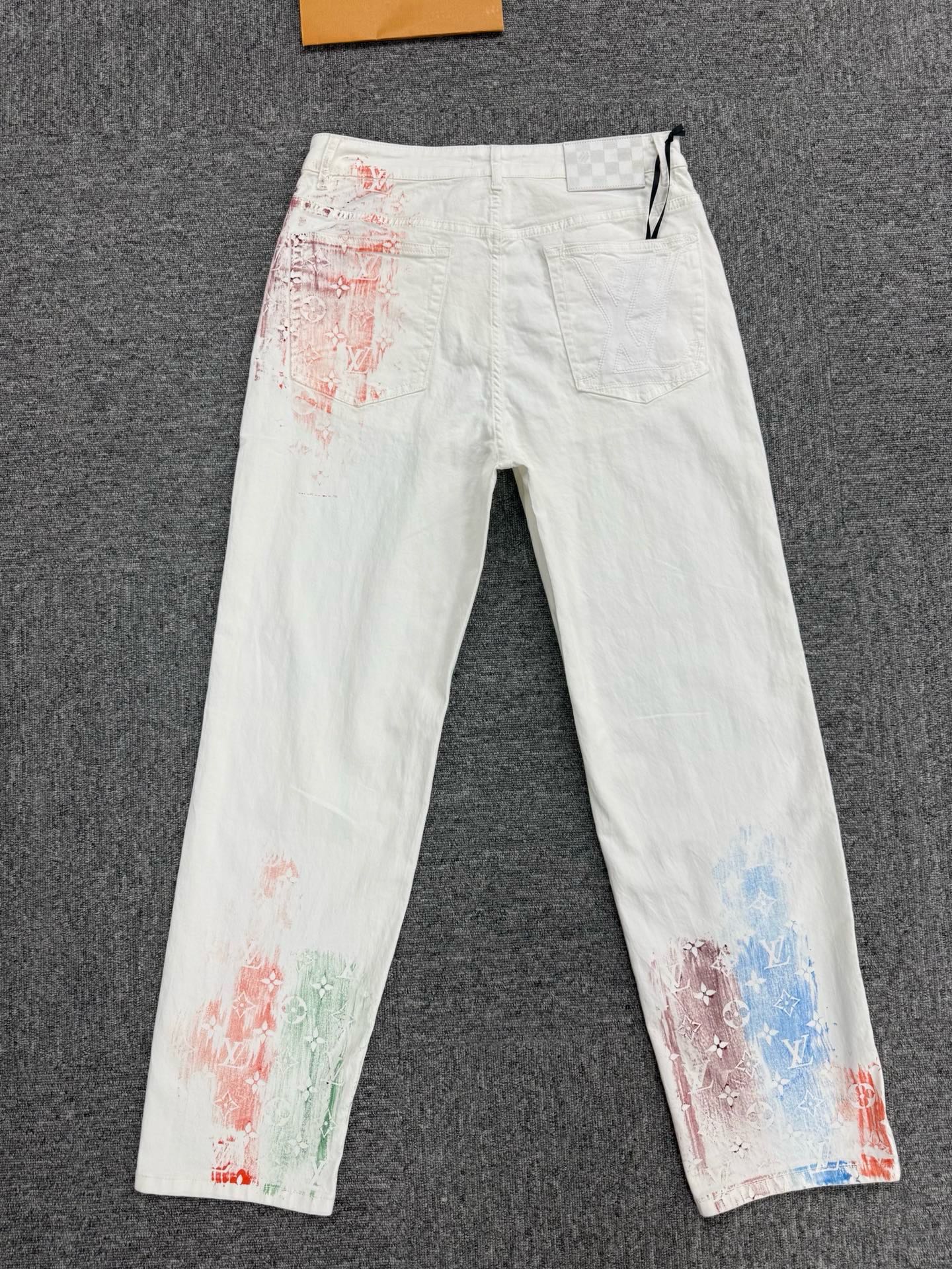 Cheap Louis Vuitton Jeans for Men in 227665, $145 USD- [IB227665] - Replica Louis Vuitton Jeans for Men