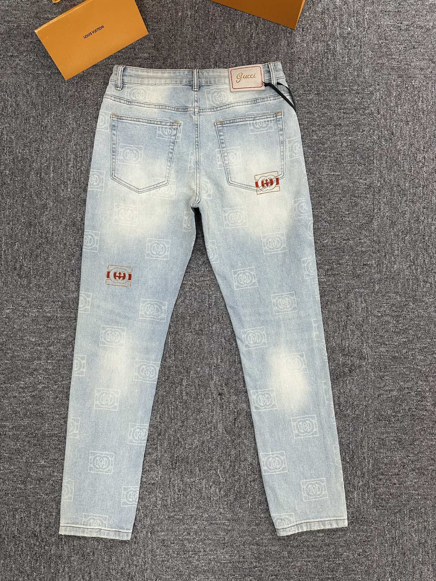 Cheap Gucci Jeans for Men in 227675, $125 USD- [IB227675] - Replica Gucci Jeans for Men