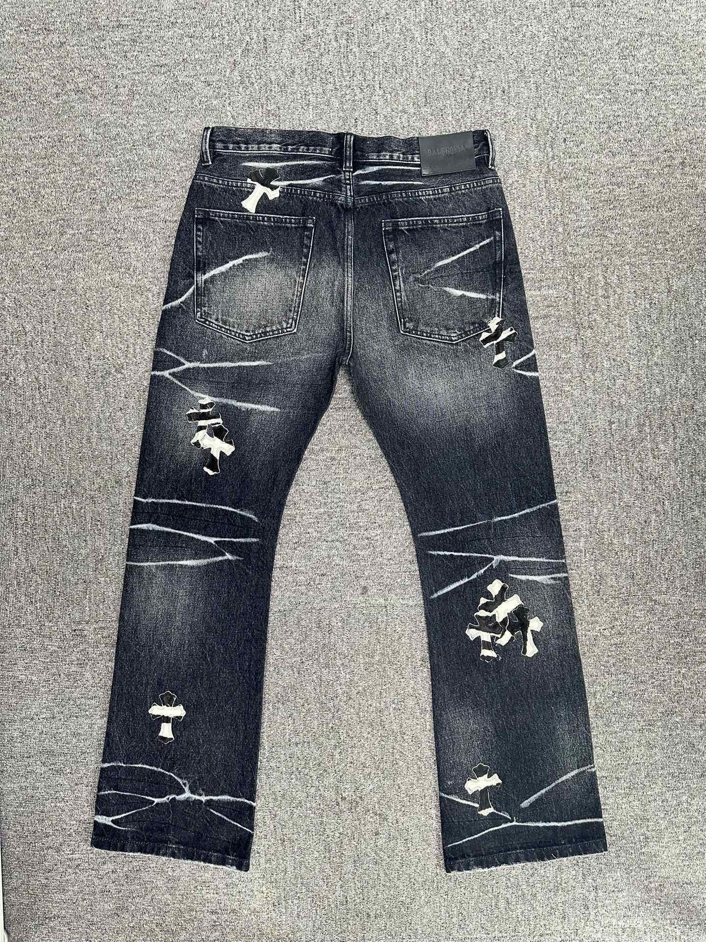 Cheap Chrome Hearts Jeans in 227676, $155 USD- [IB227676] - Replica Chrome Hearts Jeans