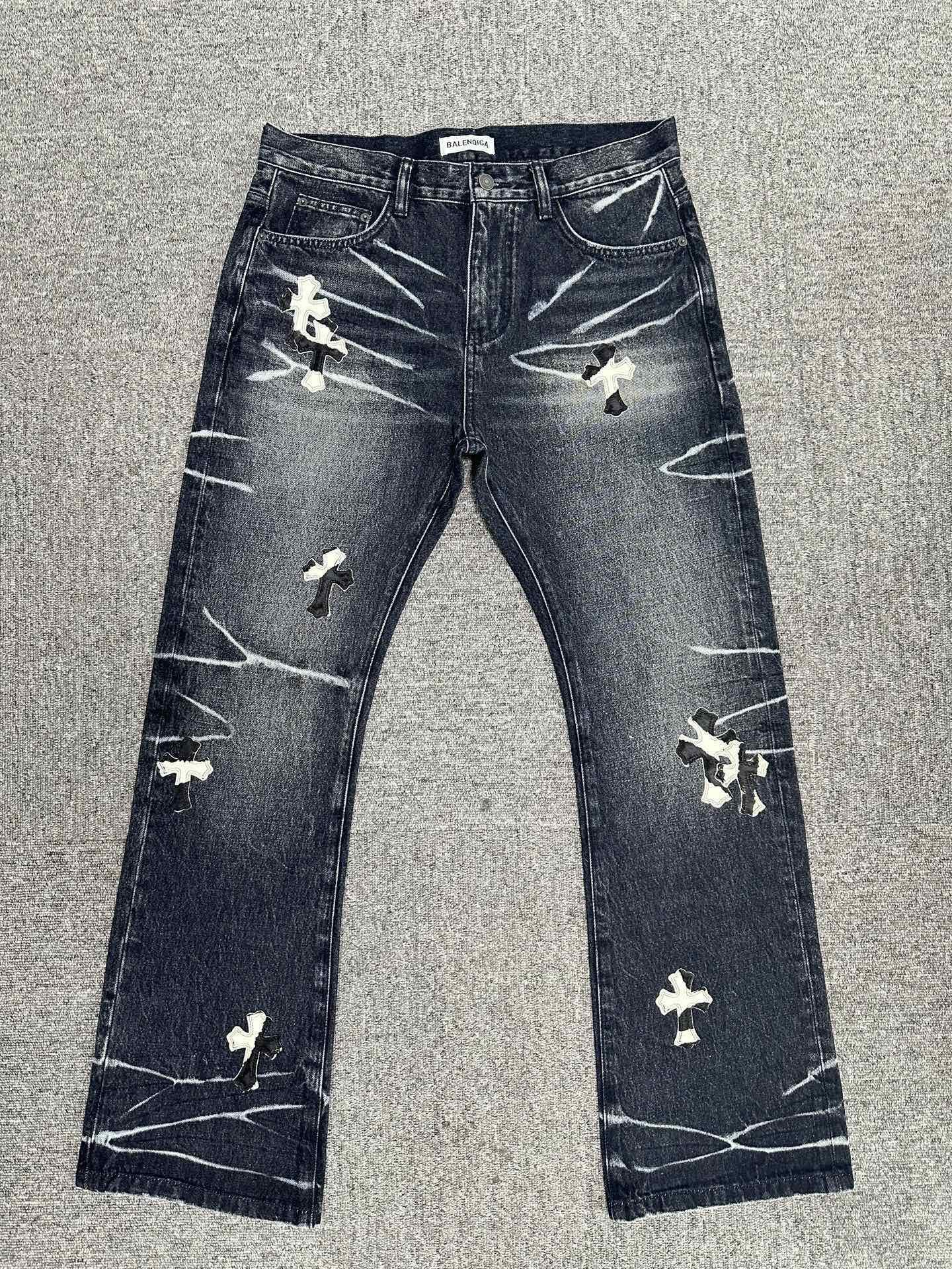 Cheap Chrome Hearts Jeans in 227676, $155 USD- [IB227676] - Replica Chrome Hearts Jeans