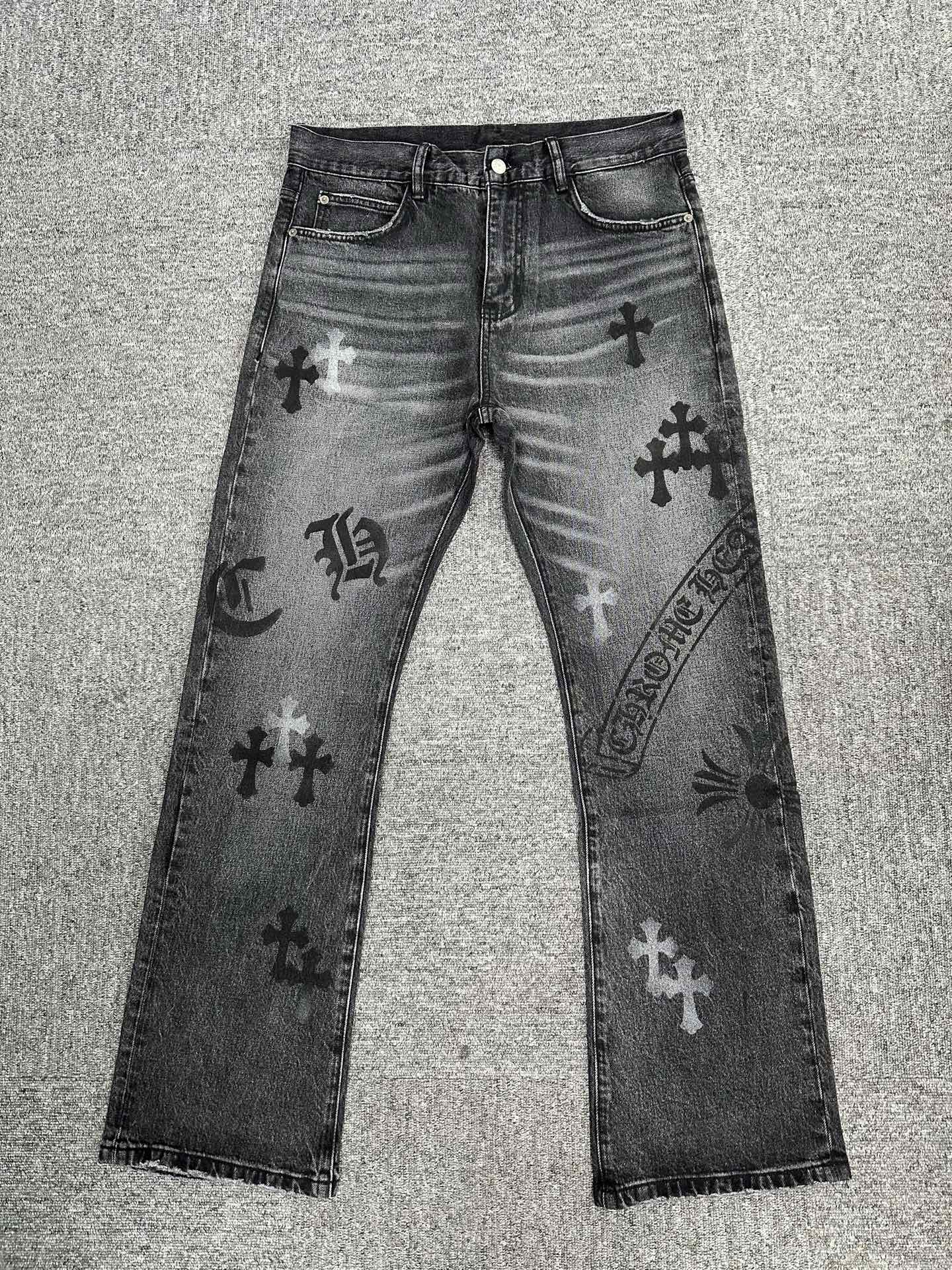 Cheap Chrome Hearts Jeans in 227677, $155 USD- [IB227677] - Replica Chrome Hearts Jeans