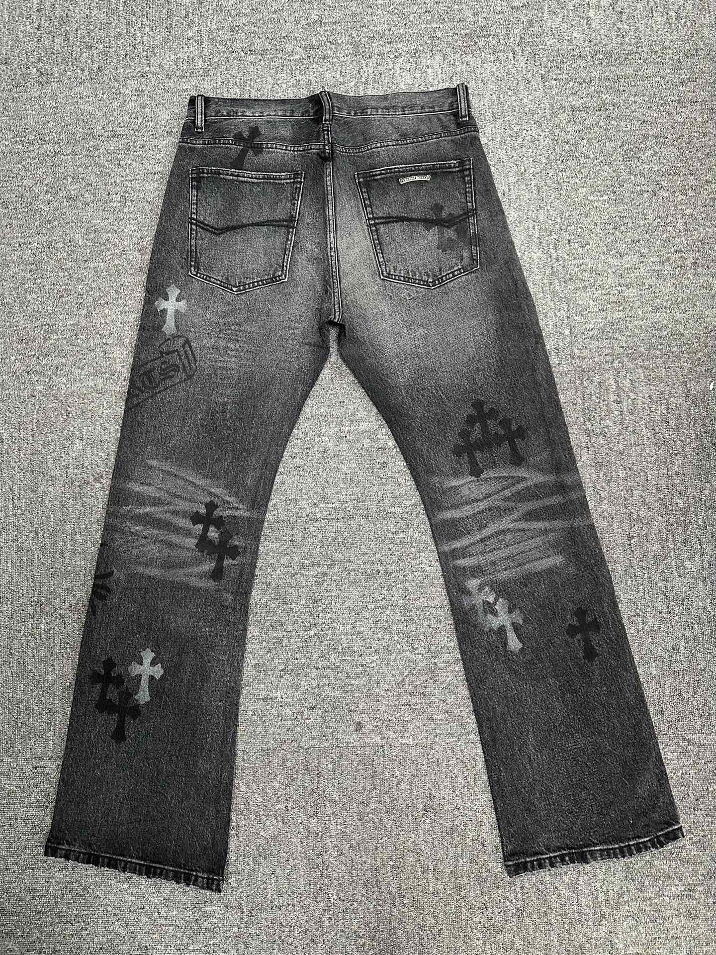 Cheap Chrome Hearts Jeans in 227677, $155 USD- [IB227677] - Replica Chrome Hearts Jeans