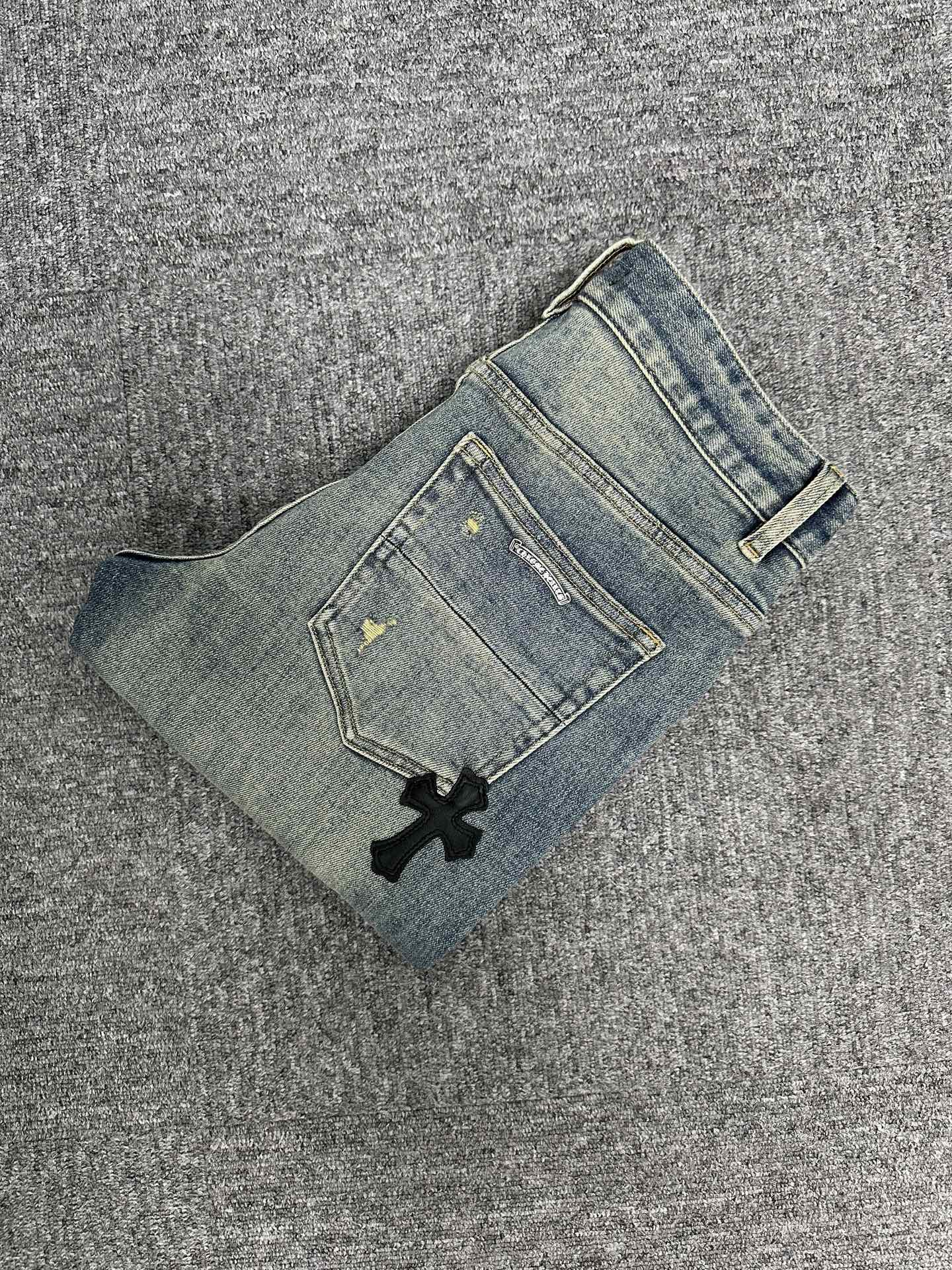Cheap Chrome Hearts Jeans in 227678, $155 USD- [IB227678] - Replica Chrome Hearts Jeans