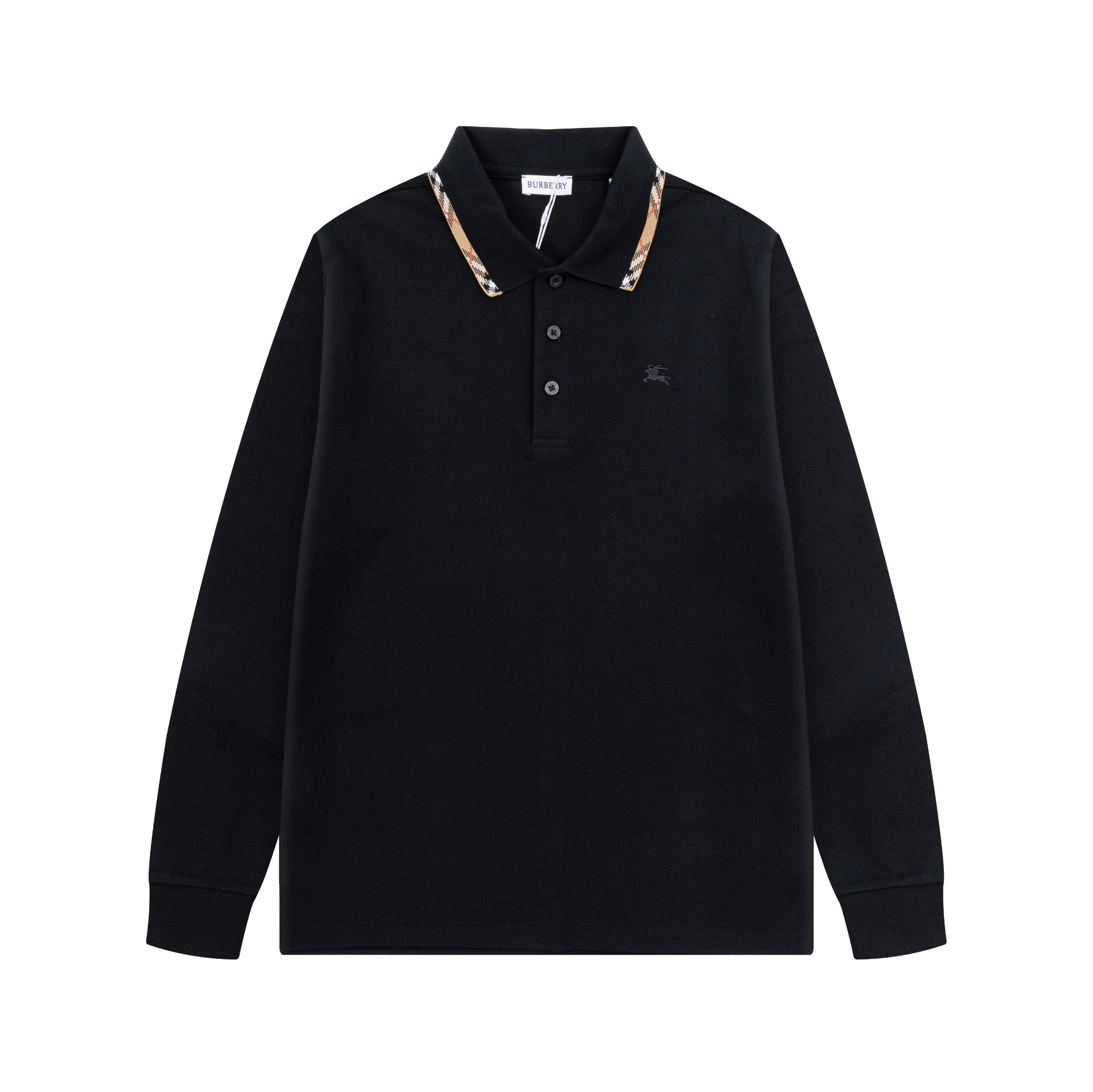 Cheap Burberry Long-Sleeved Polo T-Shirts for Men in 227922, $50 USD- [IB227922] - Replica Burberry Long-Sleeved Polo T-Shirts for Men