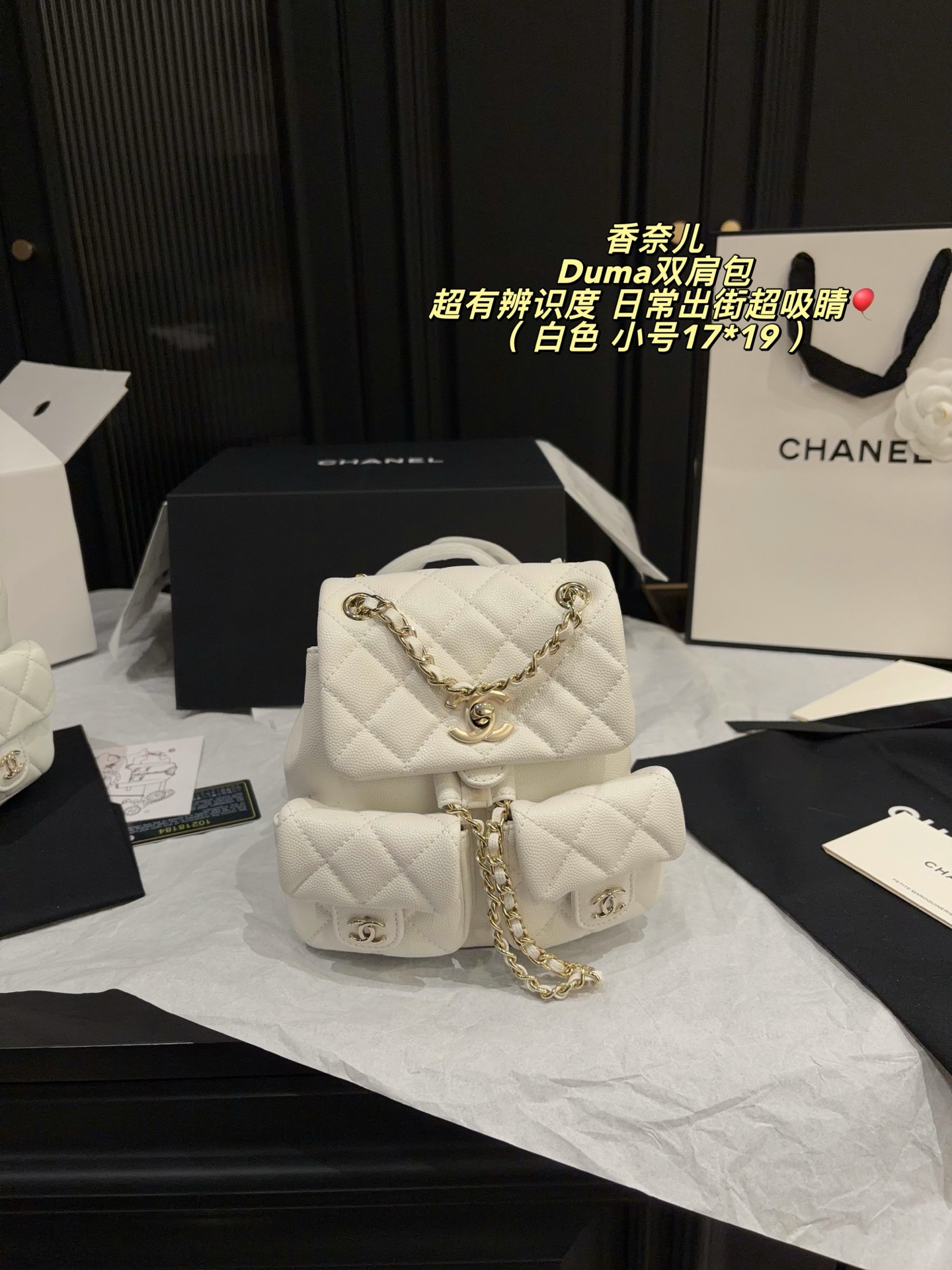 Cheap Chanel AAA quality Backpacaks in 228249, $75 USD- [IB228249] - Replica Chanel AAA quality Backpacaks