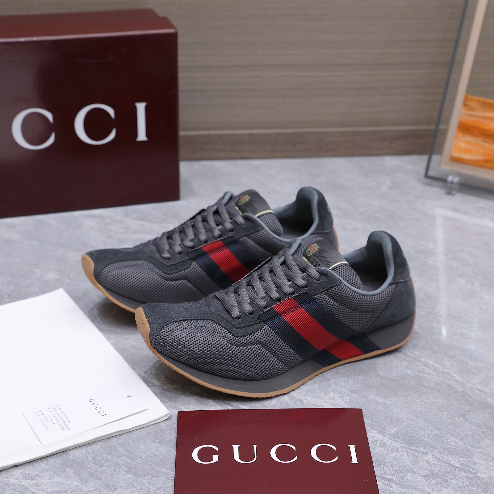 Cheap New Arrivals Gucci Sneakers Size 36-45 in 228370, $90 USD- [IB228370] - Replica Gucci Sneakers For Men