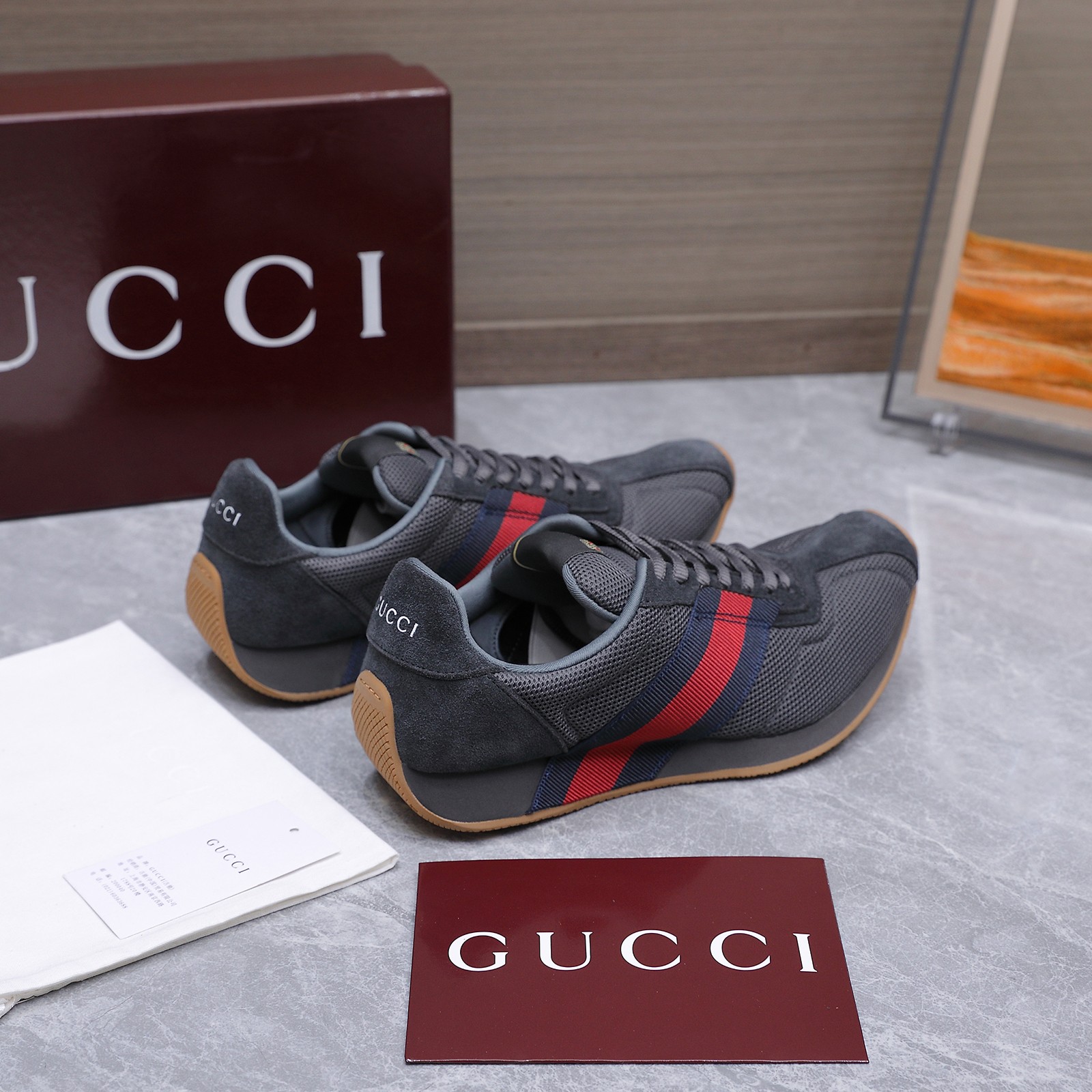 Cheap New Arrivals Gucci Sneakers Size 36-45 in 228370, $90 USD- [IB228370] - Replica Gucci Sneakers For Men