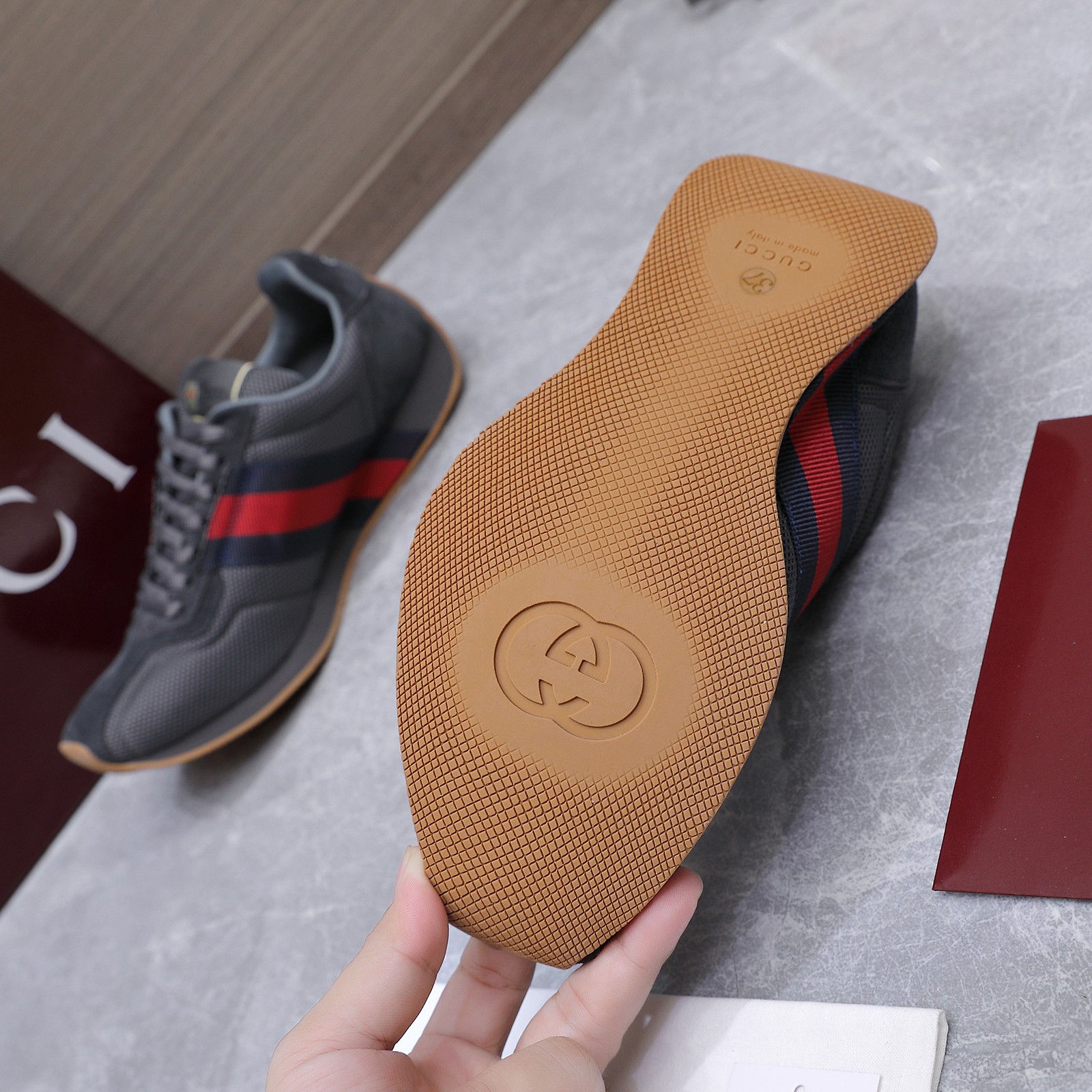 Cheap New Arrivals Gucci Sneakers Size 36-45 in 228370, $90 USD- [IB228370] - Replica Gucci Sneakers For Men