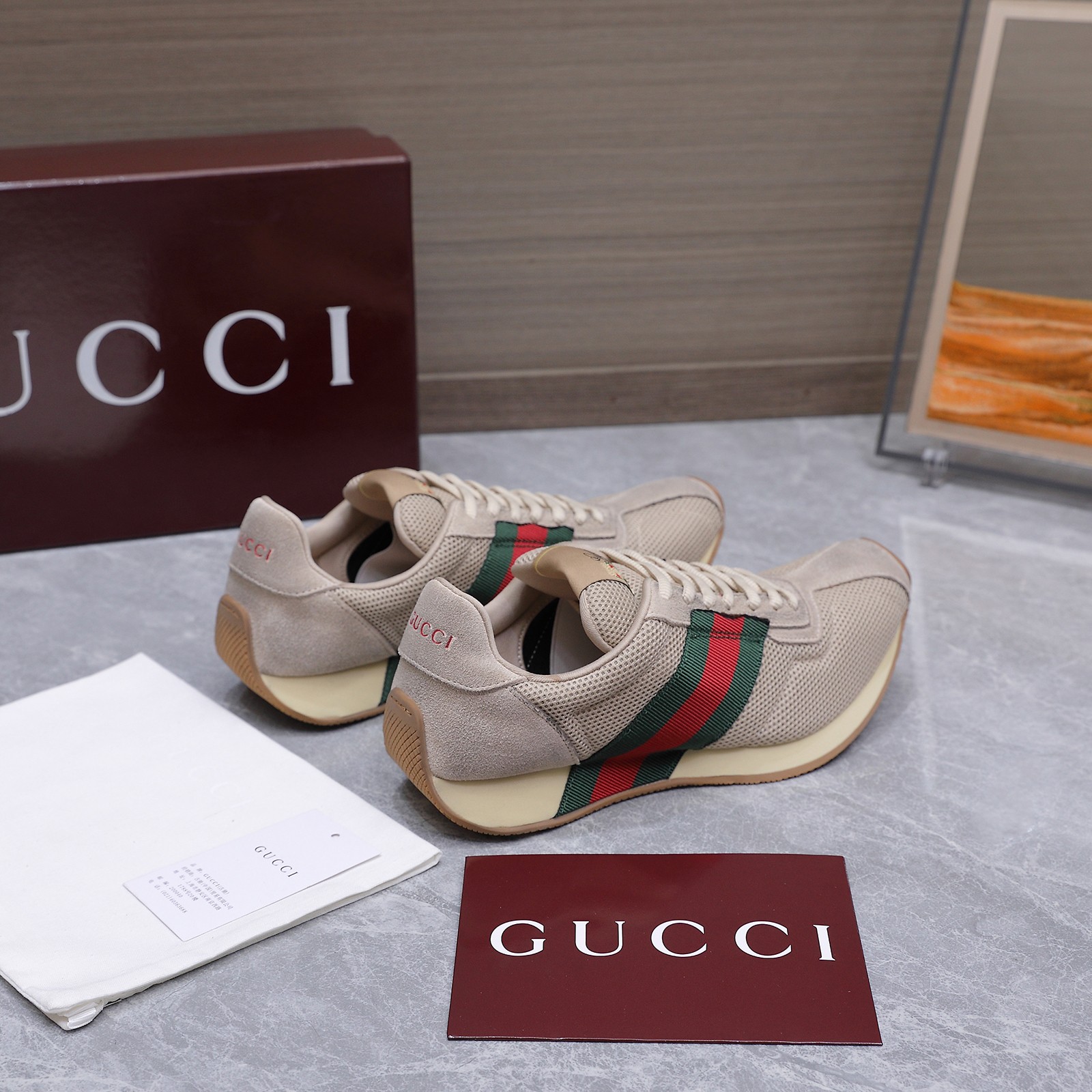 Cheap New Arrivals Gucci Sneakers Size 36-45 in 228371, $90 USD- [IB228371] - Replica Gucci Sneakers For Men
