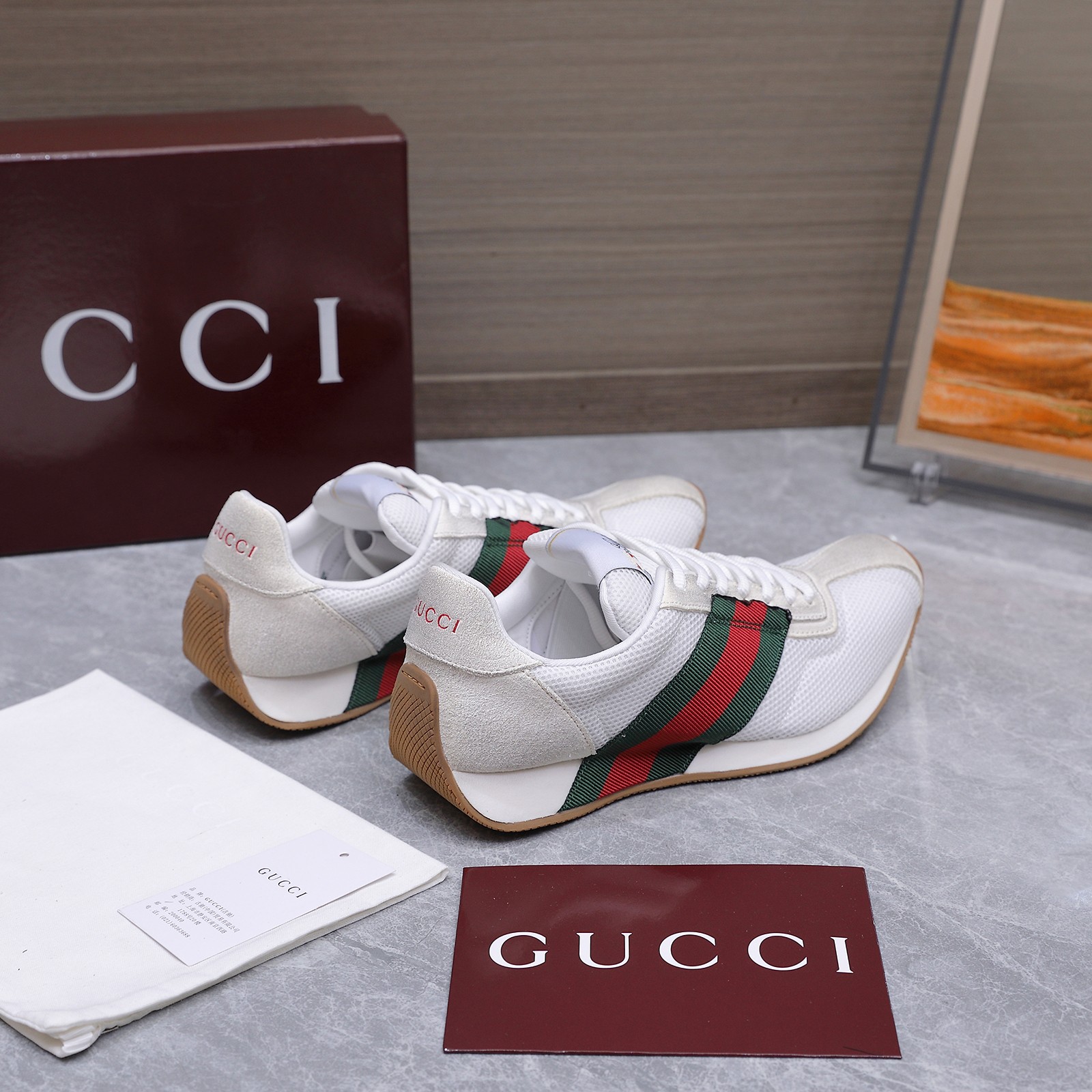 Cheap New Arrivals Gucci Sneakers Size 36-45 in 228372, $90 USD- [IB228372] - Replica Gucci Sneakers For Men