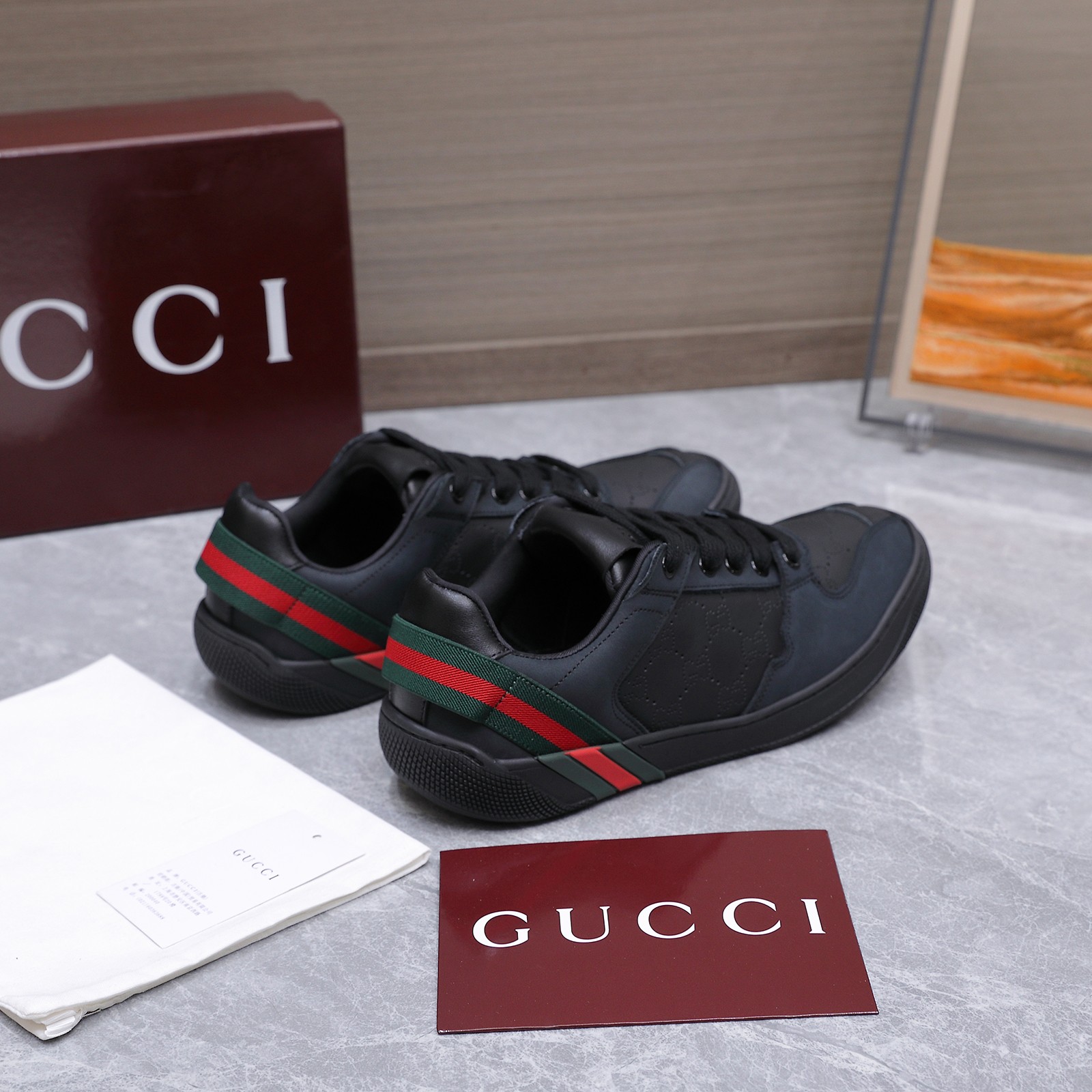 Cheap New Arrivals Gucci Sneakers Size 36-45 in 228373, $100 USD- [IB228373] - Replica Gucci Sneakers For Men