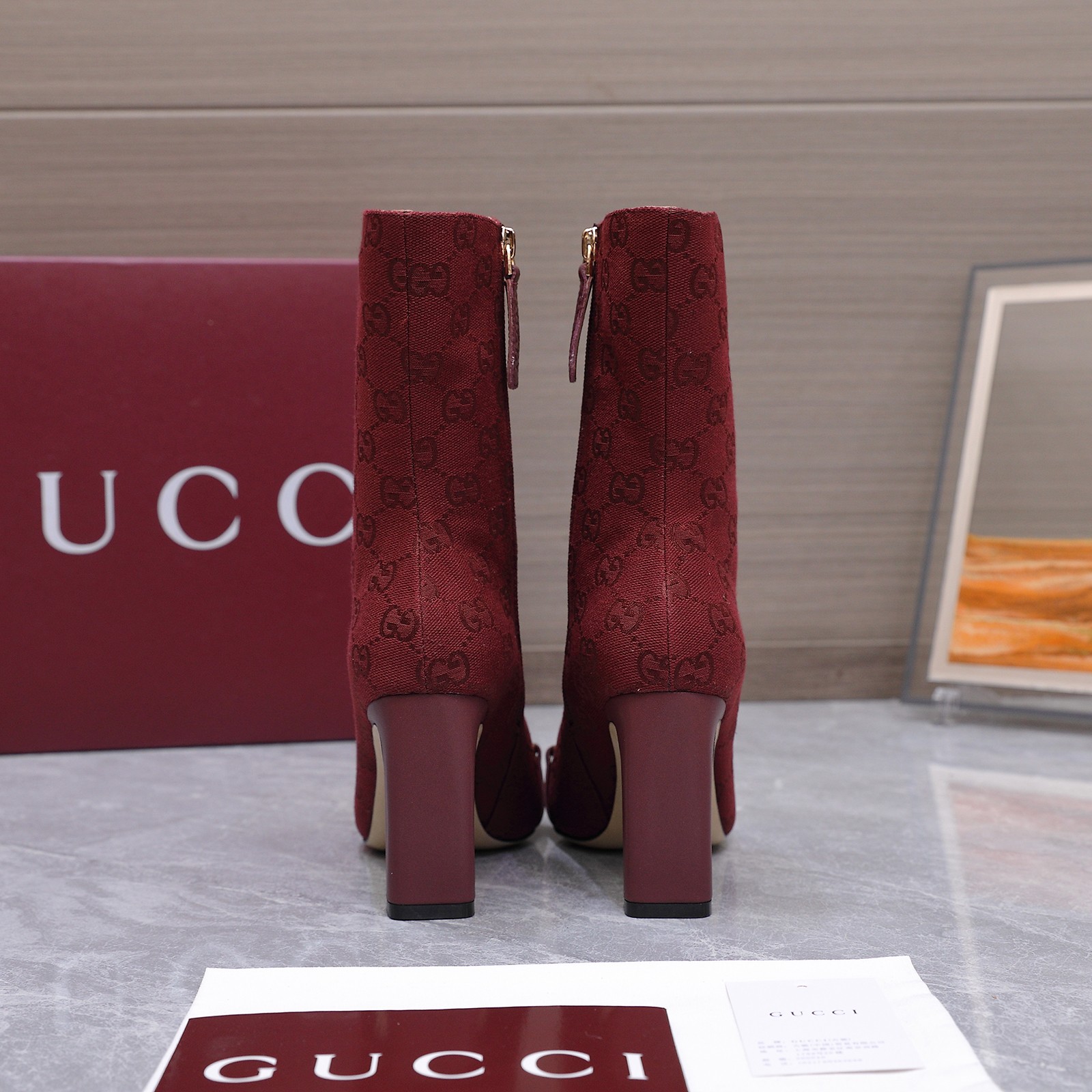 Cheap New Arrivals Gucci Boots For Women in 228375, $135 USD- [IB228375] - Replica Gucci Boots For Women