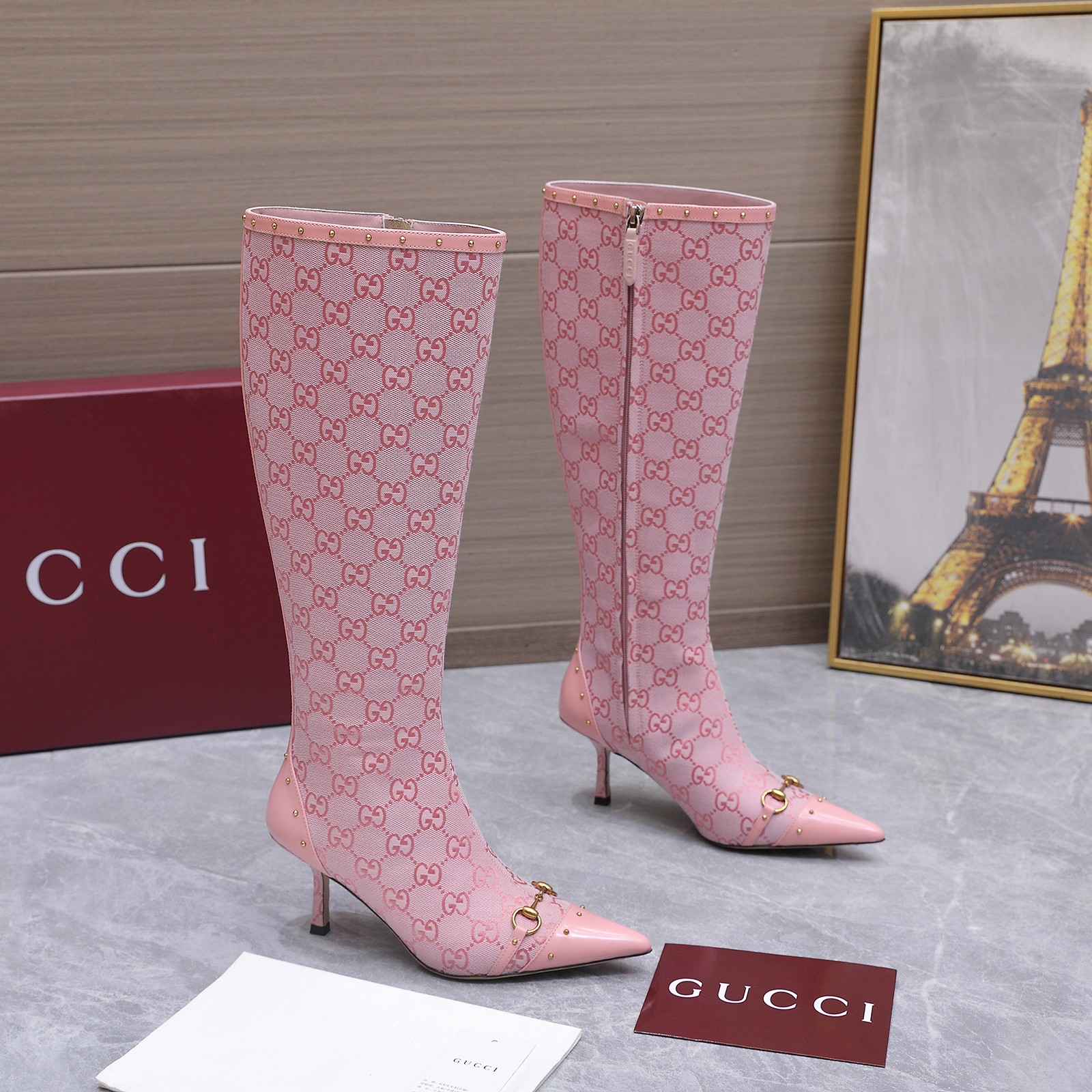 Cheap New Arrivals Gucci Boots For Women in 228386, $180 USD- [IB228386] - Replica Gucci Boots For Women
