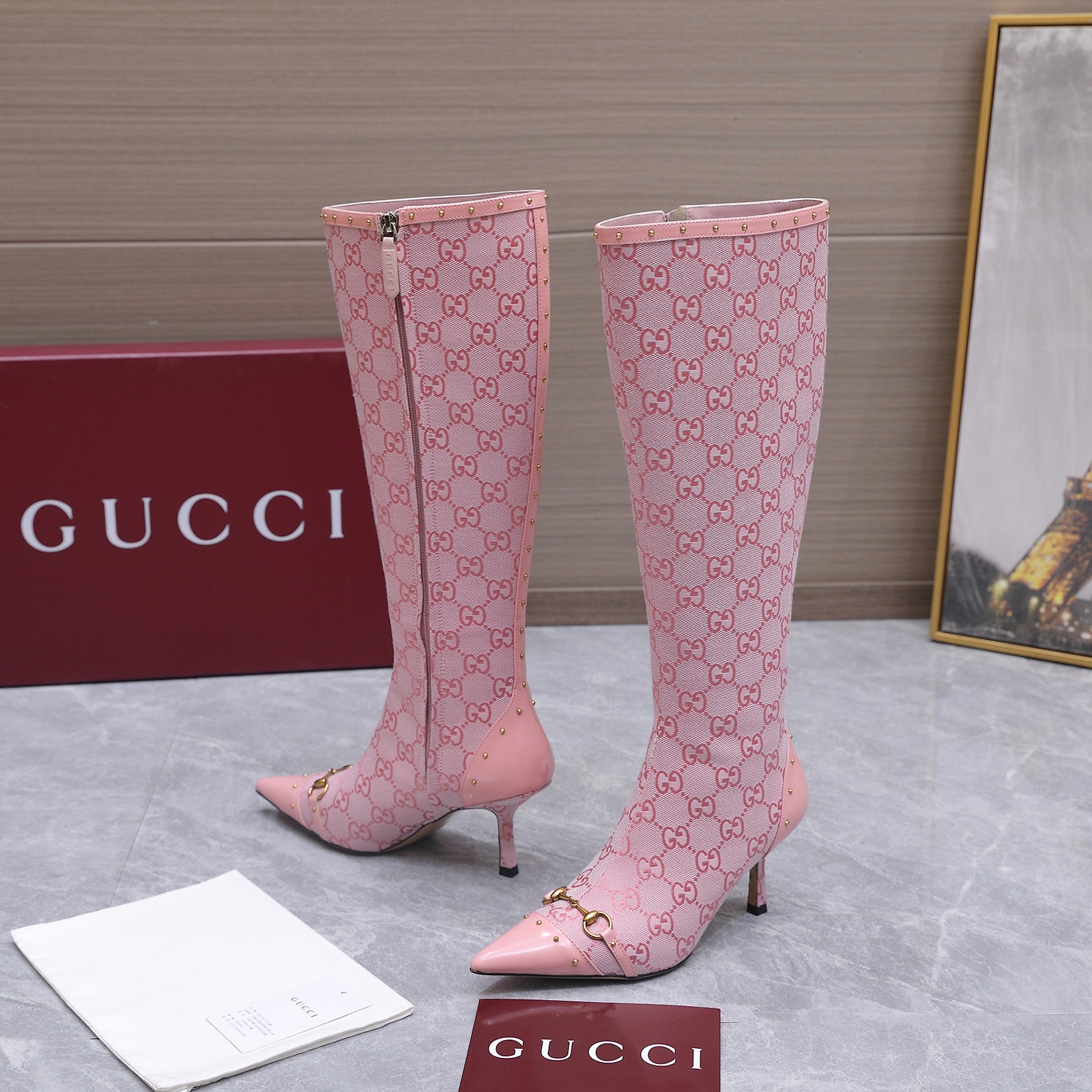 Cheap New Arrivals Gucci Boots For Women in 228386, $180 USD- [IB228386] - Replica Gucci Boots For Women
