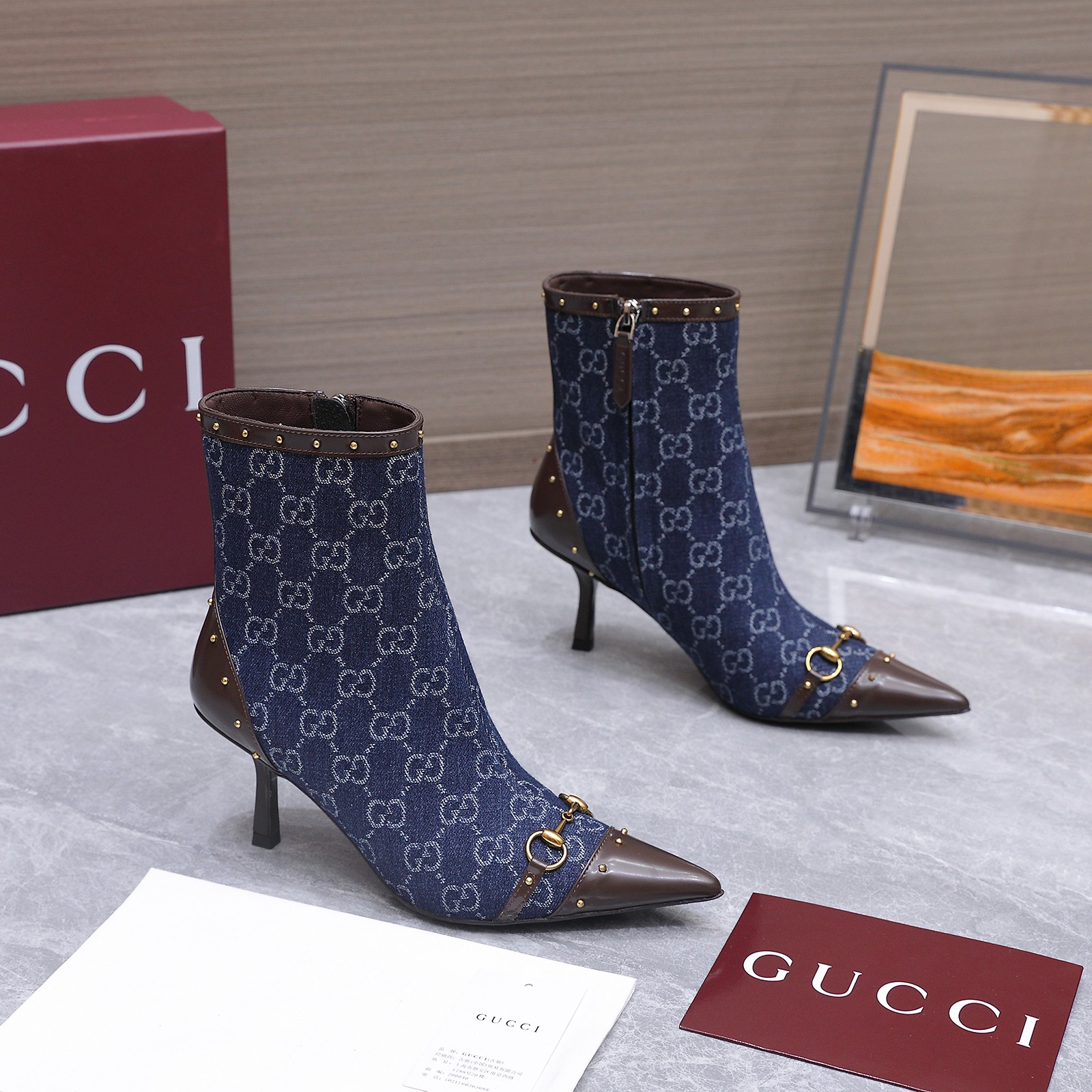 Cheap New Arrivals Gucci Boots For Women in 228389, $145 USD- [IB228389] - Replica Gucci Boots For Women