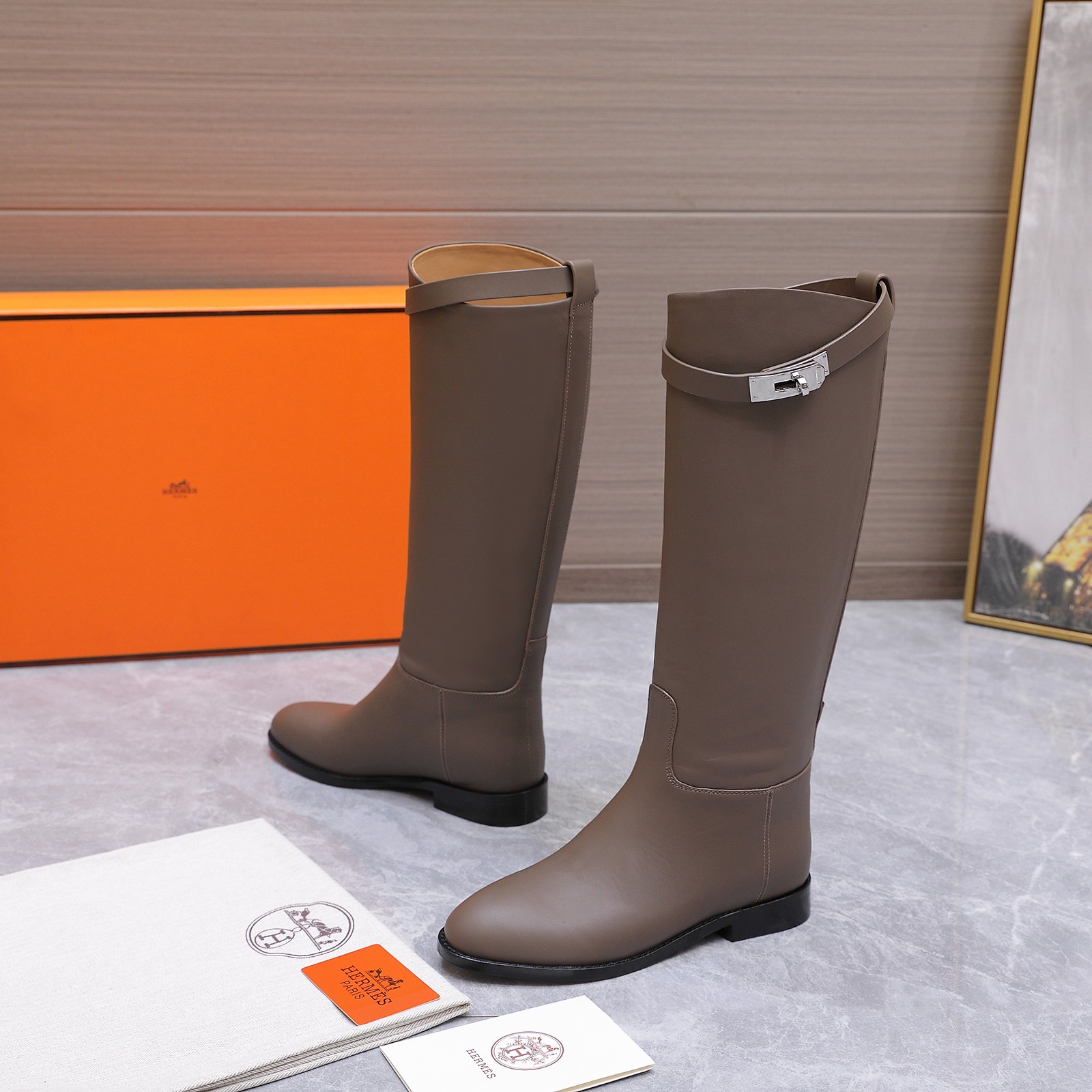 Cheap New Arrivals Hermes Boots For Women in 228398, $180 USD- [IB228398] - Replica Hermes Boots For Women