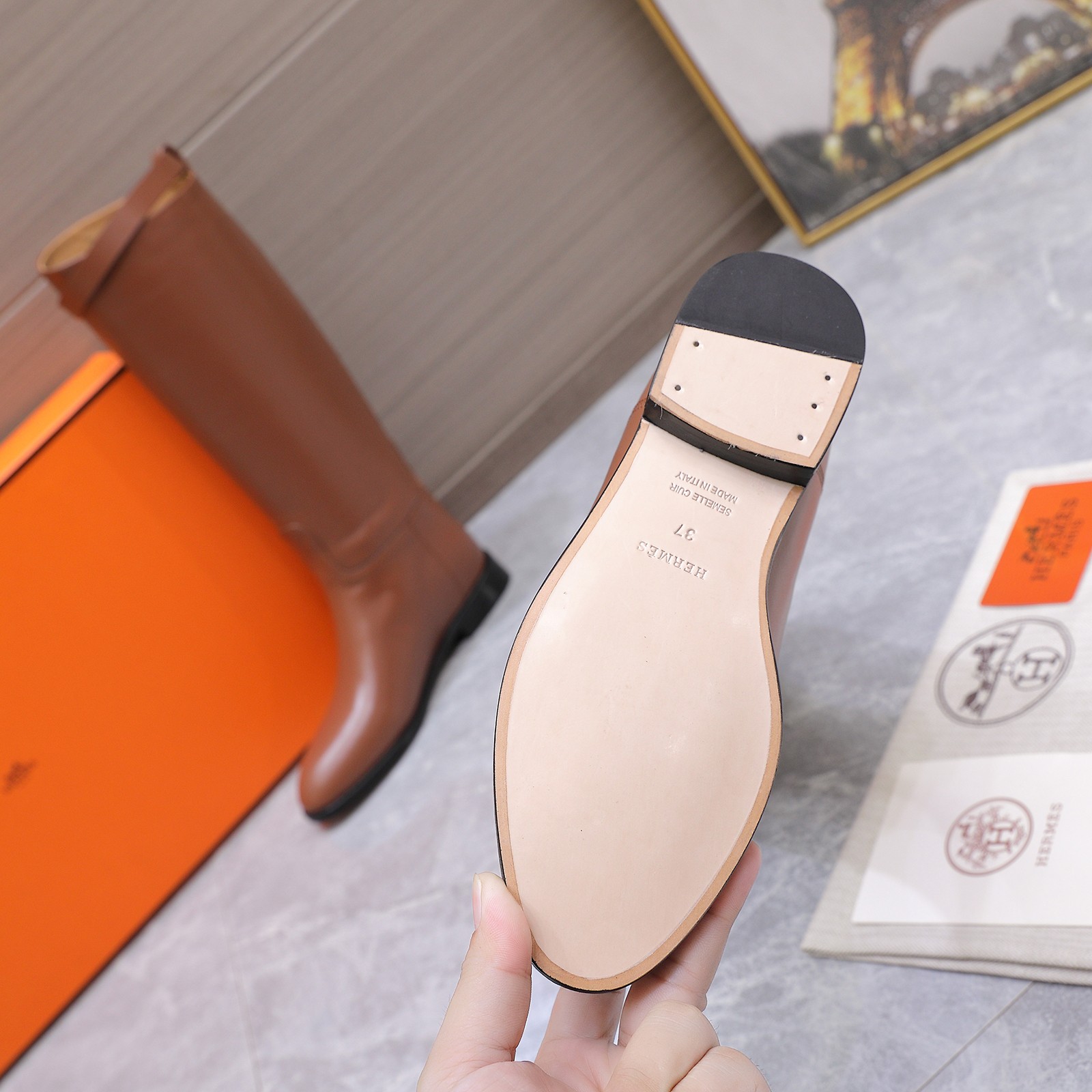 Cheap New Arrivals Hermes Boots For Women in 228399, $180 USD- [IB228399] - Replica Hermes Boots For Women
