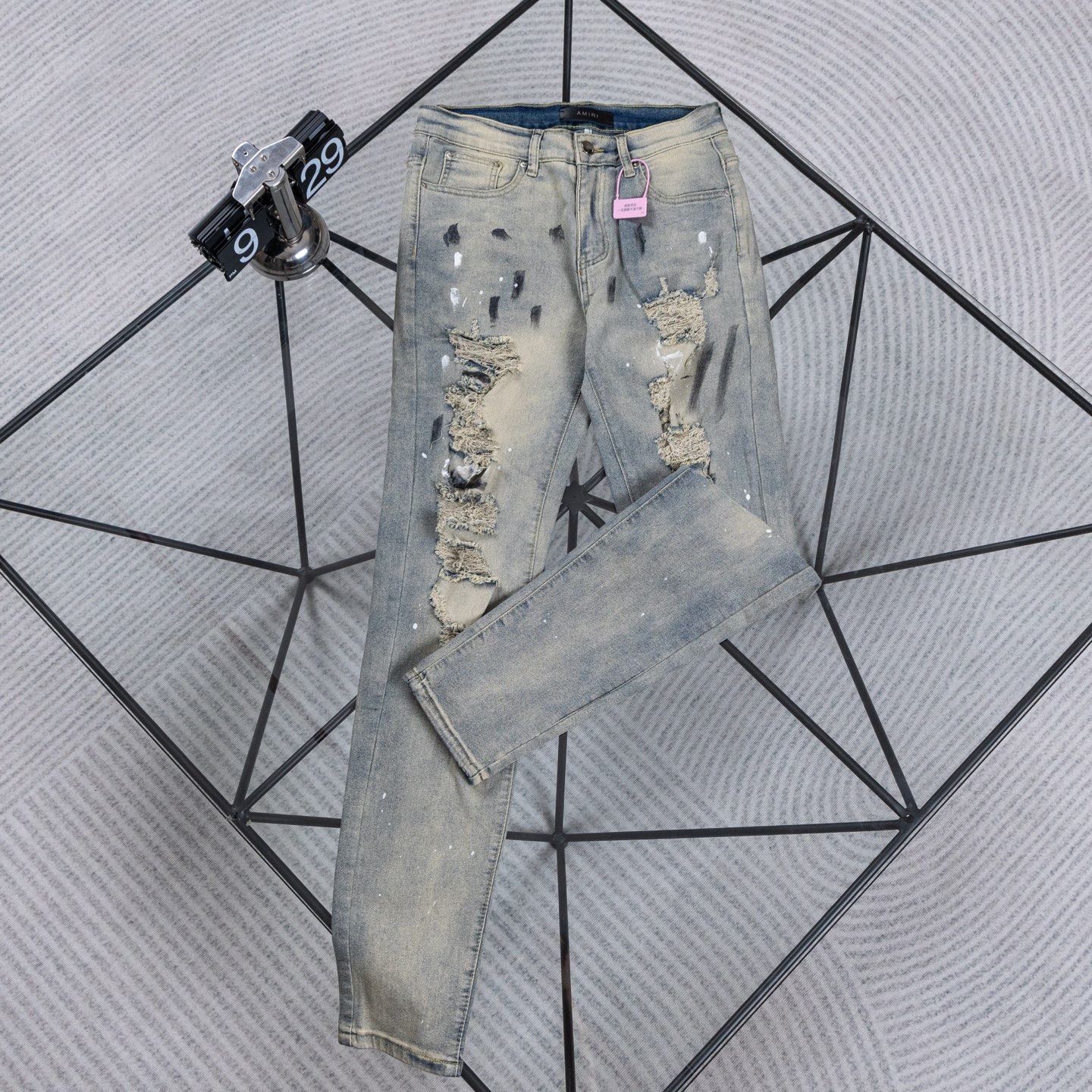 Cheap Amiri Denim Jeans for Men in 228419, $40 USD- [IB228419] - Replica Amiri Denim Jeans for Men