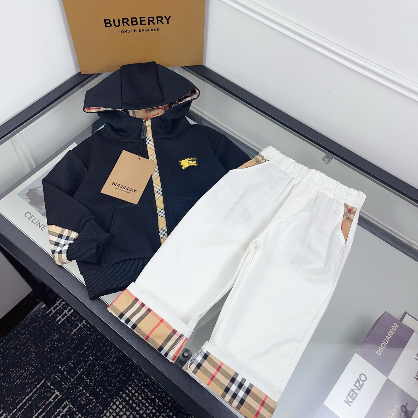 Cheap Burberry children's  Tracksuits in 228640, $75 USD- [IB228640] - Replica Tracksuits