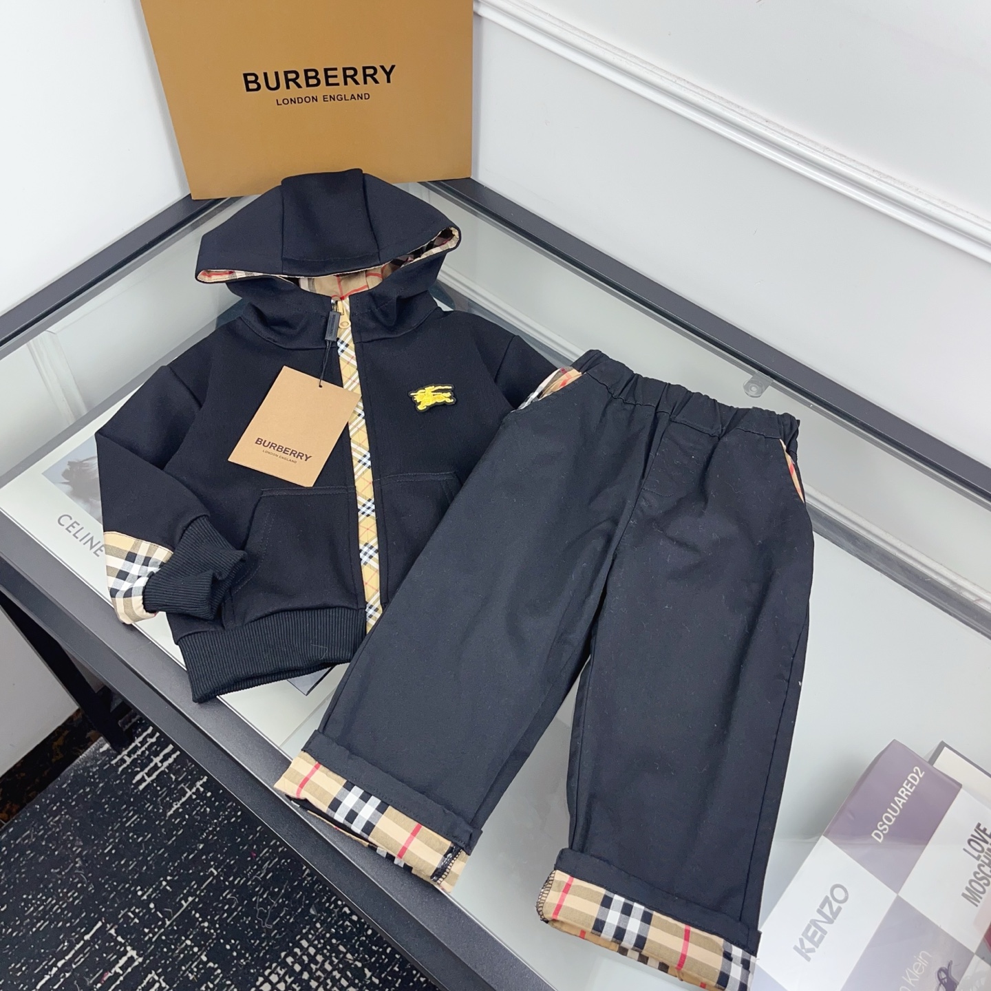 Cheap Burberry children's  Tracksuits in 228641, $75 USD- [IB228641] - Replica Tracksuits