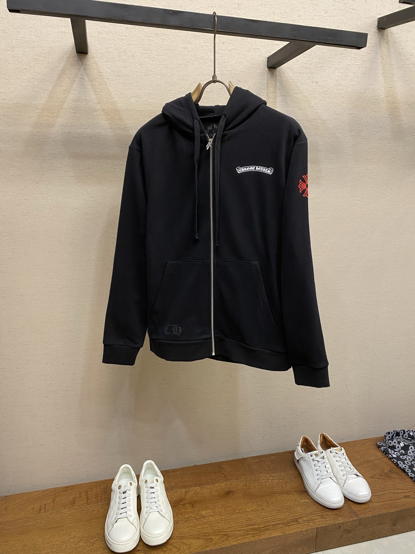 Cheap Chrome hearts Hoody in 228706, $85 USD- [IB228706] - Replica Chrome hearts Hoody