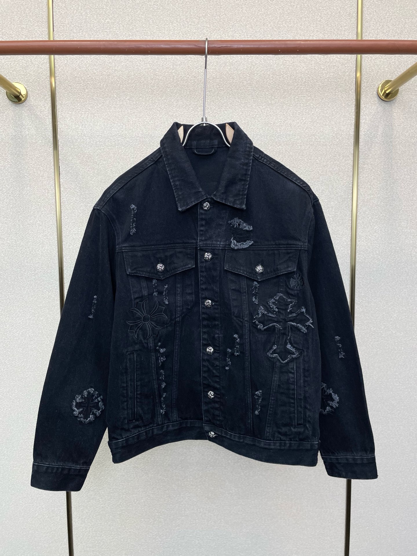 Cheap Chrome Hearts Jackets in 228708, $95 USD- [IB228708] - Replica Chrome Hearts Jackets