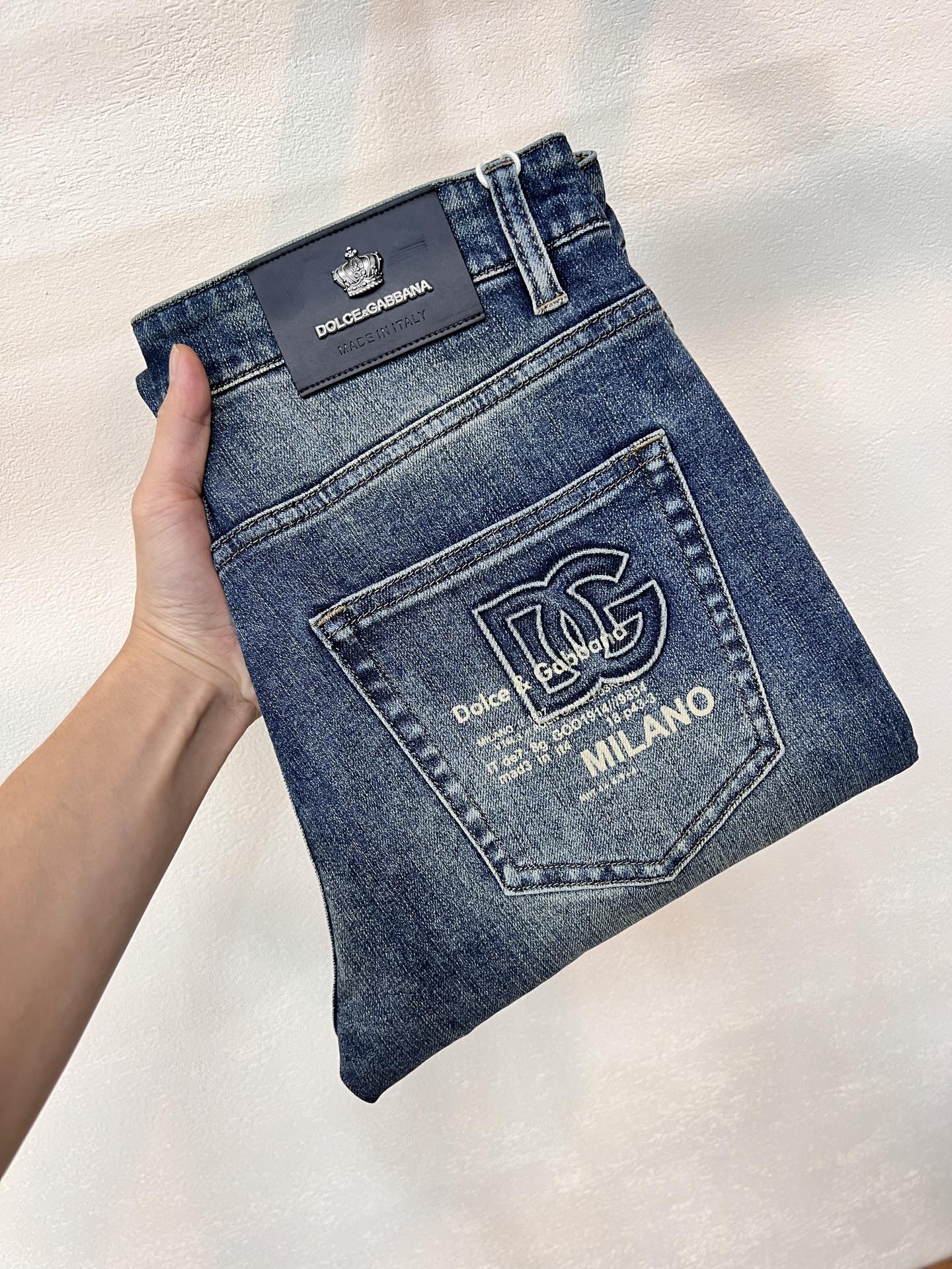 Cheap DG Jeans for Men in 228711, $75 USD- [IB228711] - Replica DG Jeans for Men