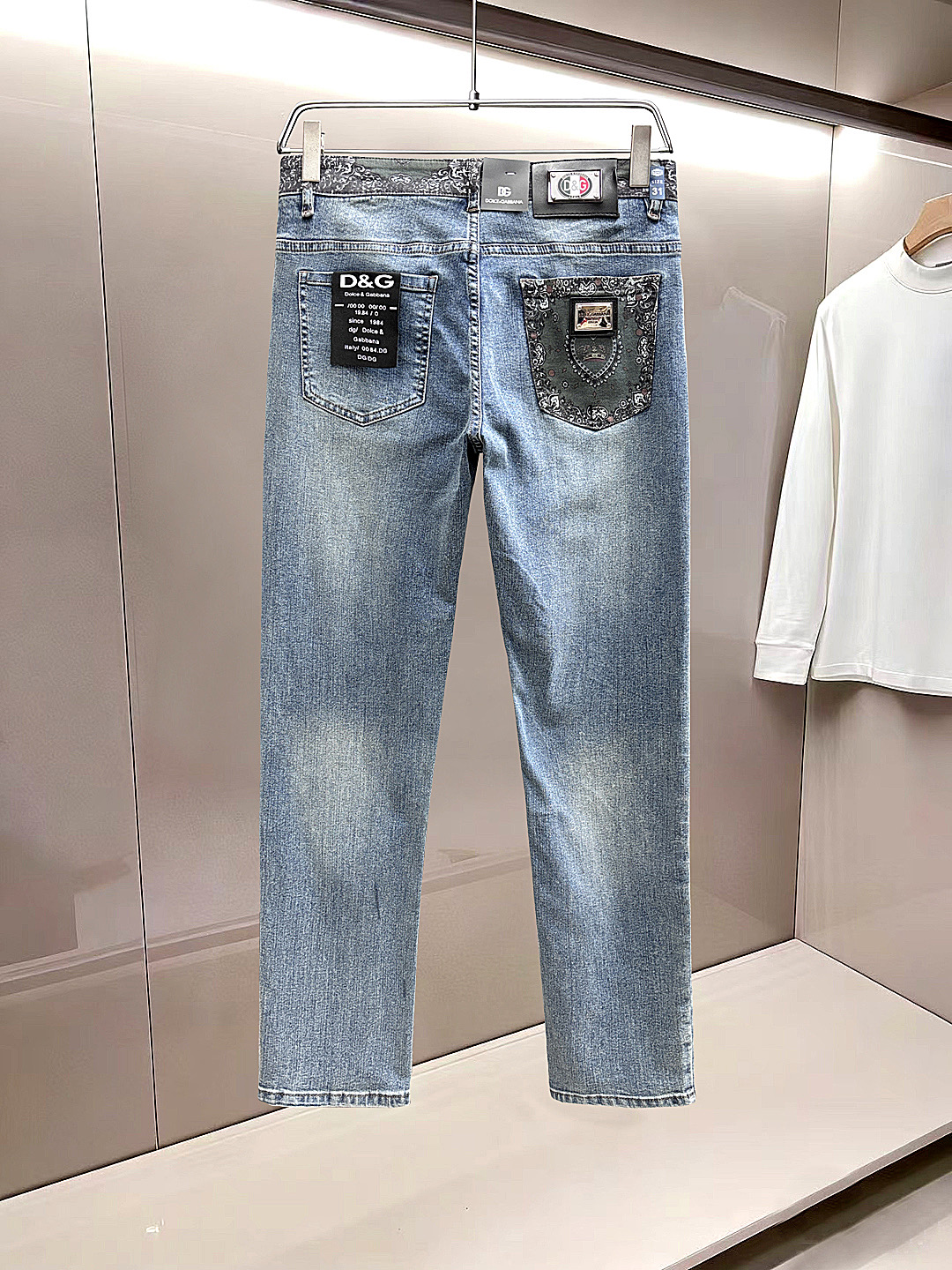 Cheap DG Jeans for Men in 228712, $75 USD- [IB228712] - Replica DG Jeans for Men