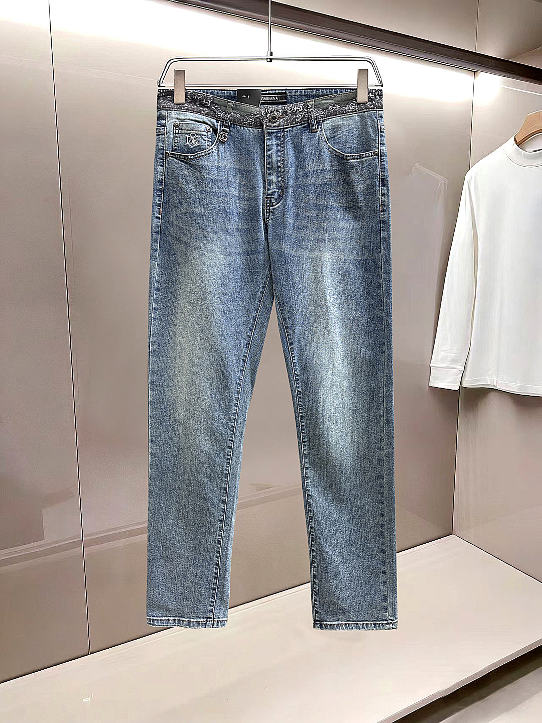 Cheap DG Jeans for Men in 228712, $75 USD- [IB228712] - Replica DG Jeans for Men