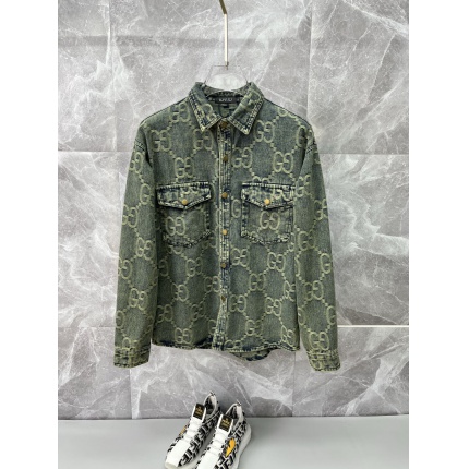 Cheap Gucci Jeans Jackets For Men in 229170, $75 USD- [IB229170] - Replica Gucci Jeans Jackets For Men