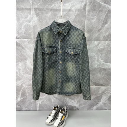 Cheap Gucci Jeans Jackets For Men in 229171, $75 USD- [IB229171] - Replica Gucci Jeans Jackets For Men