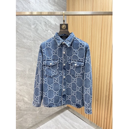 Cheap Gucci Jeans Jackets For Men in 229172, $75 USD- [IB229172] - Replica Gucci Jeans Jackets For Men