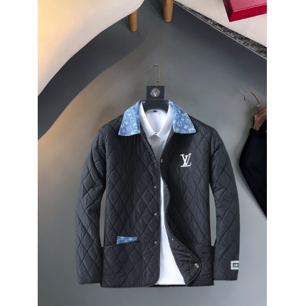 Cheap Louis Vuitton Thick Jackets For Men in 229629, $165 USD- [IB229629] - Replica Louis Vuitton Thick Jackets For Men