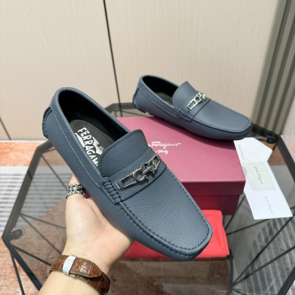 Cheap Ferragamo Loafers and Drivers For Men in 229834, $115 USD- [IB229834] - Replica Ferragamo Loafers and Drivers For Men