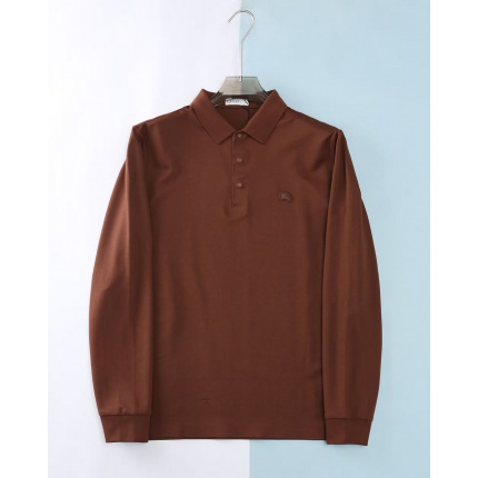Cheap Burberry Long-Sleeved Polo T-Shirts for Men in 230421, $70 USD- [IB230421] - Replica Burberry Long-Sleeved Polo T-Shirts for Men