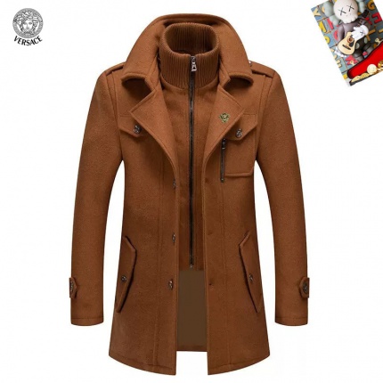 Cheap Versace Thick Coats For Men in 230484, $95 USD- [IB230484] - Replica Versace Thick Coats For Men