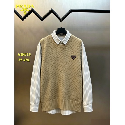 Cheap Prado Sweaters for Men in 230718, $65 USD- [IB230718] - Replica Prado Sweaters for Men