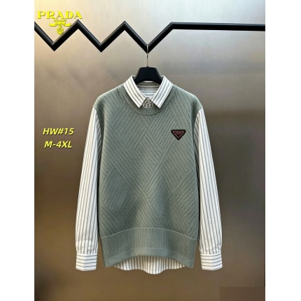 Cheap Prado Sweaters for Men in 230720, $65 USD- [IB230720] - Replica Prado Sweaters for Men