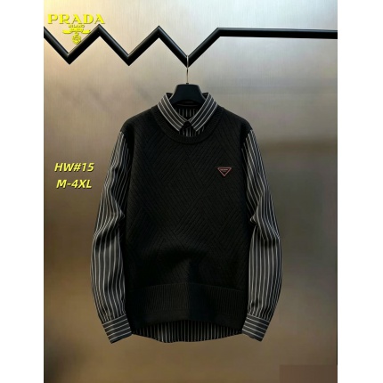 Cheap Prado Sweaters for Men in 230721, $65 USD- [IB230721] - Replica Prado Sweaters for Men