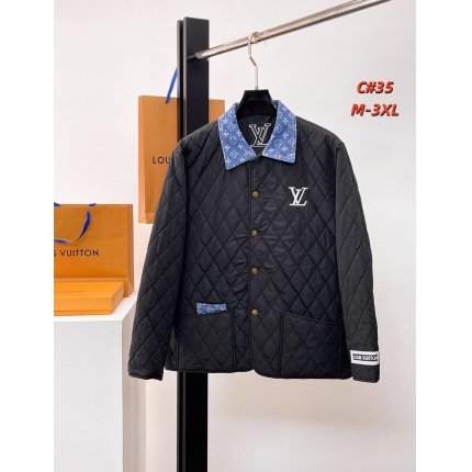 Cheap Louis Vuitton Thick Jackets For Men in 231631, $115 USD- [IB231631] - Replica Louis Vuitton Thick Jackets For Men