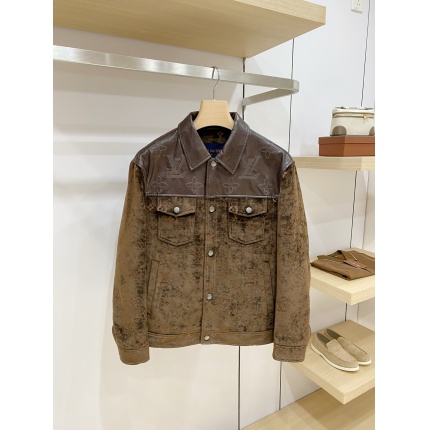 Cheap Louis Vuitton Thick Jackets For Men in 232081, $135 USD- [IB232081] - Replica Louis Vuitton Thick Jackets For Men
