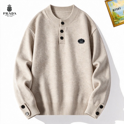 Cheap Prado Sweaters for Men in 232401, $65 USD- [IB232401] - Replica Prado Sweaters for Men