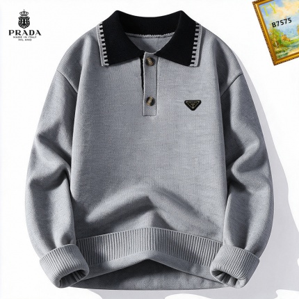 Cheap Prado Sweaters for Men in 232407, $65 USD- [IB232407] - Replica Prado Sweaters for Men