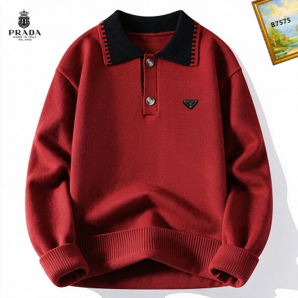 Cheap Prado Sweaters for Men in 232408, $65 USD- [IB232408] - Replica Prado Sweaters for Men