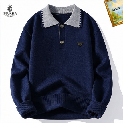 Cheap Prado Sweaters for Men in 232409, $65 USD- [IB232409] - Replica Prado Sweaters for Men