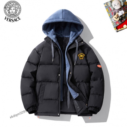 Cheap Versace Thick Coats For Men in 232718, $120 USD- [IB232718] - Replica Versace Thick Coats For Men